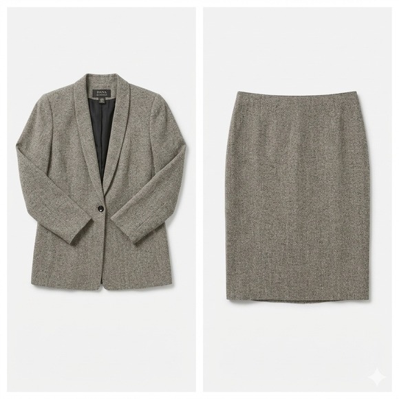 Dana Buchman Jackets & Blazers - Dana Buchman Tweed Blazer + Skirt Set | Vintage Co-ord